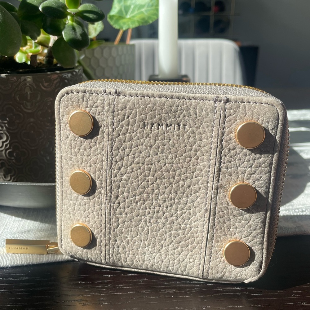 NEW HAMMITT 5 North Wallet Suede Gray